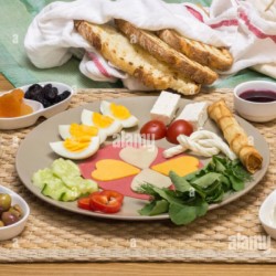 Assiette petit déjeuner